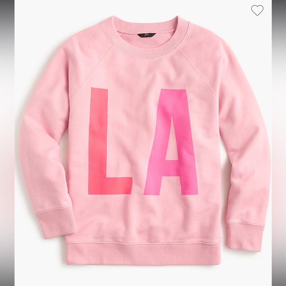 ✨J Crew LA Pink Sweatshirt - Sz XS✨ Sold Out
